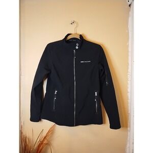Ogio Womens Black Full Zip Activewear Jacket LOG503 Pockets Size M‎